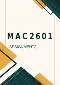 MAC2601 Assignment 2 2024