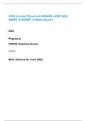 OCR A Level Physics A H556/03 JUNE 2022  MARK SCHEME: Unified physics