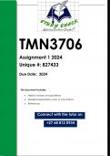 TMN3706 Assignment 1 (QUALITY ANSWERS) 2024