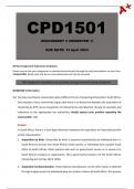 CPD1501 Assignment 2 [Detailed Answers] Semester 1 - Due 12 April 2024