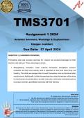 TMS3701  Assignment 1 (COMPLETE ANSWERS) 2024 - DUE  April 2024 