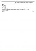 AQA A-Level History 7042/2O Component 2O Democracy and Nazism: Germany, 1918–1945 mark scheme June 2023