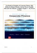 Test Bank for Principles of Corporate Finance 14th Edition by Richard Brealey, Stewart Myers, Franklin Allen and Alex Edmans, Complete Chapter 1 - 34 | Newest Version A+