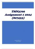 TMN3706 Assignment 1 2024 (827433)