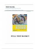 TEST BANK FOR STATISTICAL REASONING FOR EVERYDAY 5TH EDITION BY JEFF BENNETT, WILLIAM BRIGGS, MARIO TRIOLA | ALL CHAPTERS | COMPLETE LATEST GUIDE.