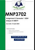 MNP3702 Assignment 3 (QUALITY ANSWERS) Semester 1 2024