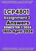  LCP4801 Assignment 2 with Footnotes and Bibliography (16th Apirl 2024) Researched and Trusted Answers Always!