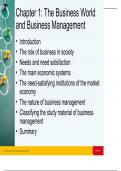 Lecture notes Business Management  (Cbma)  Introduction to Business Management