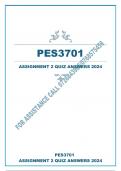 PES3701 ASSIGNMENT 2 QUIZ ANSWERS 2024