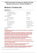 CHEM 103 Module 6 Problem Set (100 OUT OF 100) Questions and Answers | Download To Score An A