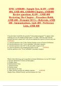 EPIC AMB400 - Sample Test, KAW - AMB 400, AMB 400, AMB400 Chapter, AMB400 Review questions, KAW - AMB 400 Reviewing The Chapter - Procedure Build, AMB 400 - Dynamic OCCs - Referrals, AMB 400 - Immunizations, Amb 400 - Preference Lists, AMB 400