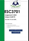 ESC3701 Assignment 3 (QUALITY ANSWERS) 2024
