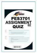 PES3701 ASSIGNMENT 2-QUIZ  2024 MCQ-100% PASS
