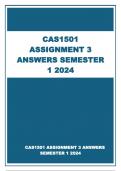 CAS1501 ASSIGNMENT 3 SEMESTER 1 ANSWERS 2024
