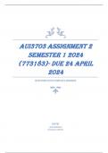 AUI3703 Assignment 2 Semester 1 2024 (773183)- DUE 24 April 2024