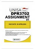 DPR3702 ASSIGNMENT 2 DUE 19 APRIL 2024 ALL QUESTIONS  WELL ANSWERED AND REFERENCED