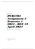 PUB3703 Assignment 3 Semester 1 2024 - DUE 19 April 2024