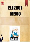 ELE2601 Memo 2024 (ANSWERS)