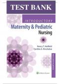 Test Bank for Introductory Maternity and Pediatric Nursing 4th Edition Hatfield Chapter 1-42| Complete Guide A+