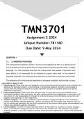  TMN3701 Assignment 2 (ANSWERS) 2024 - DISTINCTION GUARANTEE