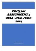 PDU3701 Assignment 3 2024 - DUE JUNE 2024