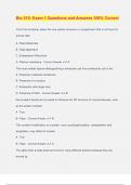 Bio 315 Bundled Exams Questions and Answers 100% Accurate and Updated | Graded A+