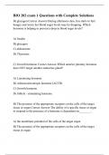 BIO 202 exam 1 Questions with Complete Solution1.
