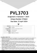 PVL3703 Assignment 3 (ANSWERS) Semester 1 2024 - DISTINCTION GUARANTEED