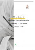 DSC1630 Assignment 05 Answers Semester 1 2024