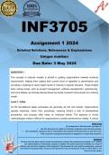INF3705 Assignment 1 (COMPLETE ANSWERS) 2024 - DUE 3 May 2024 