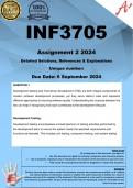 INF3705 Assignment 2 (COMPLETE ANSWERS) 2024  - DUE 6 September 2024 