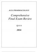 ACLS PREP PHARMACOLOGY COMPREHENSIVE REVIEW Q & A 2024
