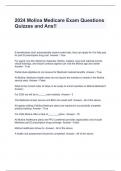 2024 Molina Medicare Exam Questions Quizzes and Ans!!