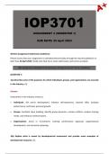 IOP3701 Assignment 3 [Detailed Answers] Semester 1 - Due: 25 April 2024