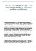 LSU HIST 2057 Sources for Exam 2 (The United States from 1865 to the Present) Louisiana State