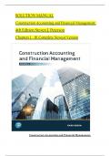 Solution Manual For Construction Accounting and Financial Management, 4th Edition by Steven J. Peterson, Verified Chapters 1 - 18, Complete Newest Version