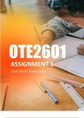 OTE2601 ASSIGNMENT 1 2024