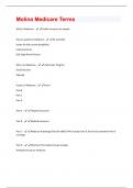 Molina Medicare Terms  questions and answers graded A+