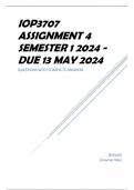 IOP3704 Assignment 3 Semester 1 2024 (618241) - DUE 25 April 2024