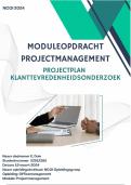 Voorbeeld NCOI module Projectmanagement 2024, Projectplan Klanttevredenheidsonderzoek, Geslaagd cijfer 8,5