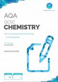 AQA Chemistry GCSE Life Cycle Assessment _ Recycling 1 Exam Questions and Complete Solutions