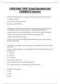 CHM 1046 TOP Exam Questions and  CORRECT Answers