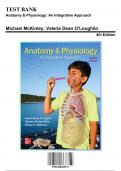 Test Bank: Anatomy & Physiology: An Integrative Approach, 4th Edition by McKinley | Chapters 1-29| 9781260265217 | Rationals Included