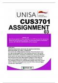CUS3701 ASSIGNMENT 03 DUE 2024