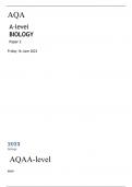 AQA   A-level BIOLOGY Paper 2   June 2023