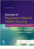 Test BANK FOR Essentials of Psychiatric Mental Health Nursing test bank 4th Edition by Elizabeth M. Varcarolis ALL CHAPTERS (1- 28)| A+ ULTIMTE GUIDE