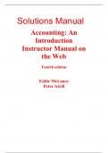 Solutions Manual for Accounting An Introduction 4th Edition By Eddie McLaney, Peter Atrill (All Chapters, 100% Original Verified, A+ Grade)
