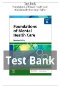 Test Bank For Foundations of Mental Health Care 8th Edition Morrison-Valfre||ISBN 978-0323810296||All Chapters||Complete Guide A+