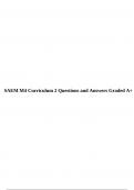 SAEM M4 Curriculum 2 Questions and Answers Graded A+.