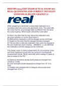 HESI RN 2024 EXIT EXAM ACTUAL EXAM ALL REAL QUESTIONS AND CORRECT DETAILED ANSWERS|ALREADY GRADED A+.